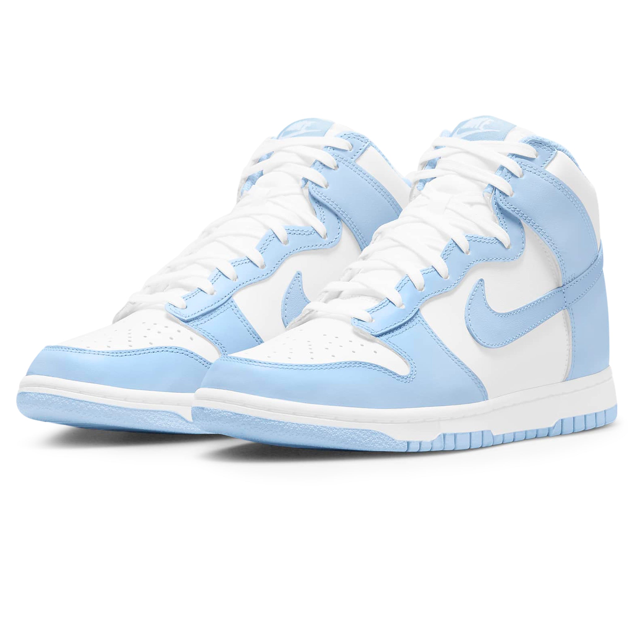 Front side view of Nike Dunk High Aluminum (W) DD1869-107